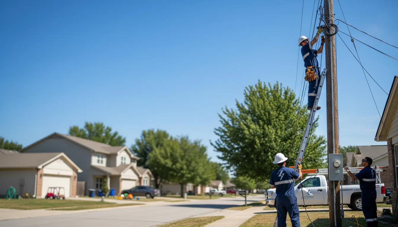Residential electrician providing installation services in Drakes Branch, VA